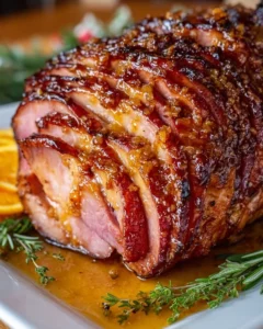 Brown Sugar Glazed Ham with a Honey Orange Glaze recipe