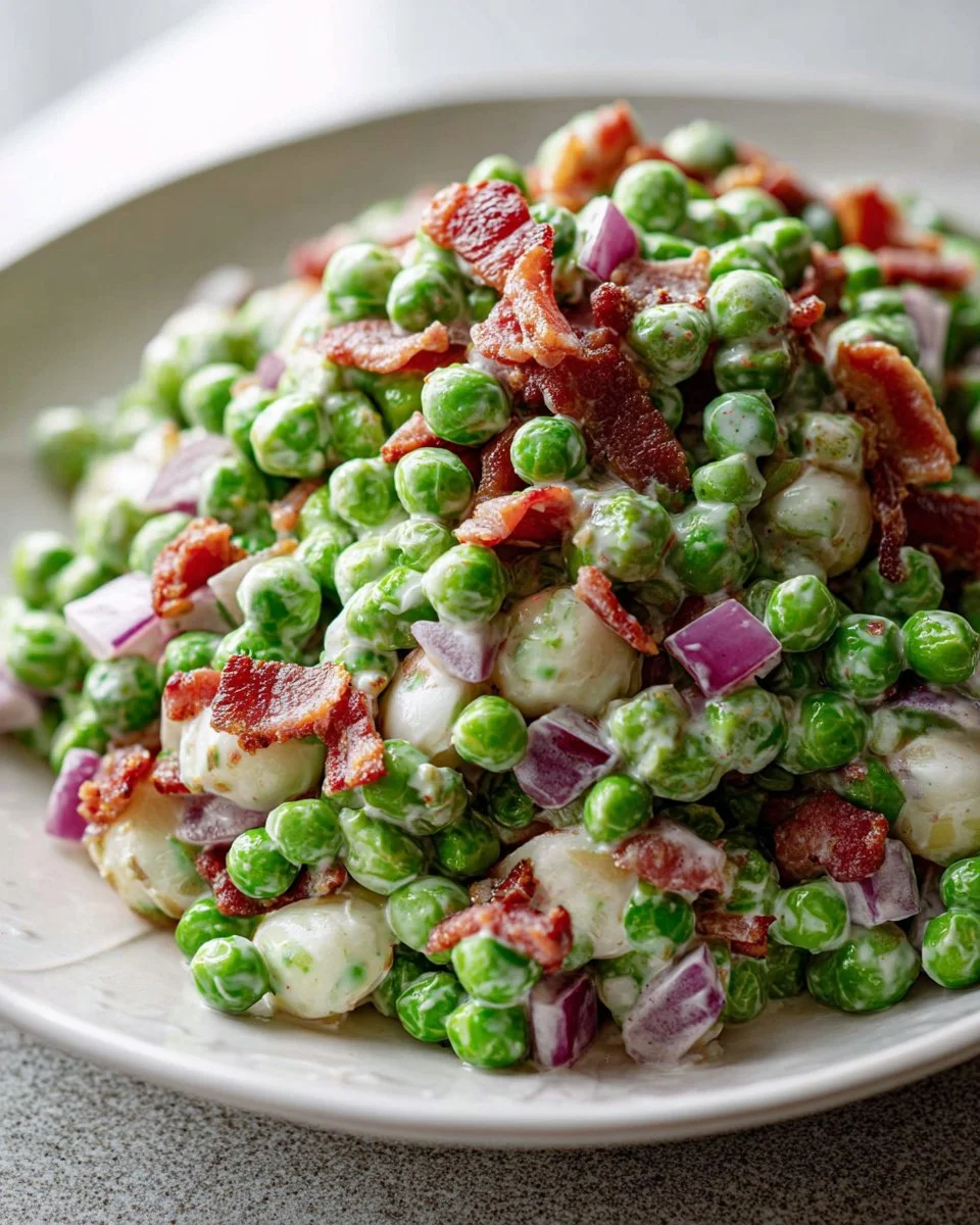Cold Pea Salad with Bacon