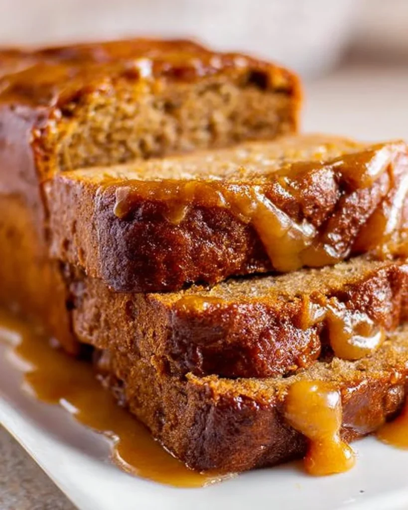 Delicious Caramel Macchiato Banana Bread with a rich coffee flavor