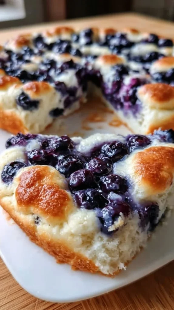 Cottage Cheese Blueberry Cloud Bread recipe with fluffy texture