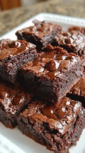 Delicious gluten-free brownies topped with chocolate drizzle and nuts