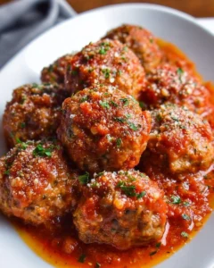 Delicious easy porcupine meatballs served with rice and sauce
