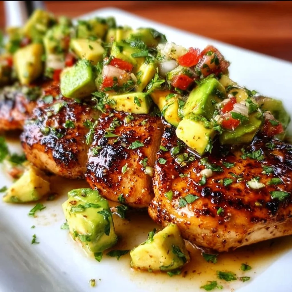 Zesty lime chicken dish served at a party setting.