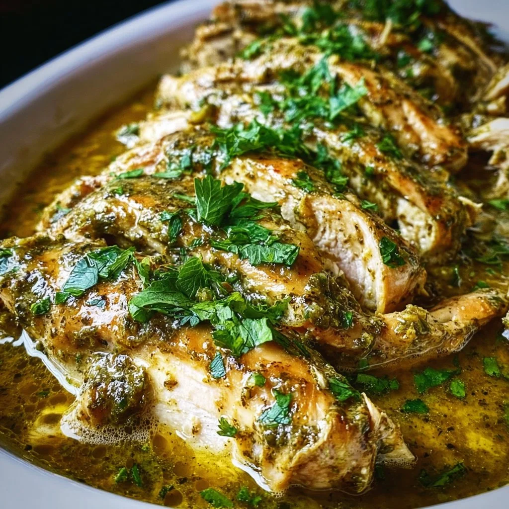 Crockpot Salsa Verde Chicken with fresh ingredients and vibrant flavors