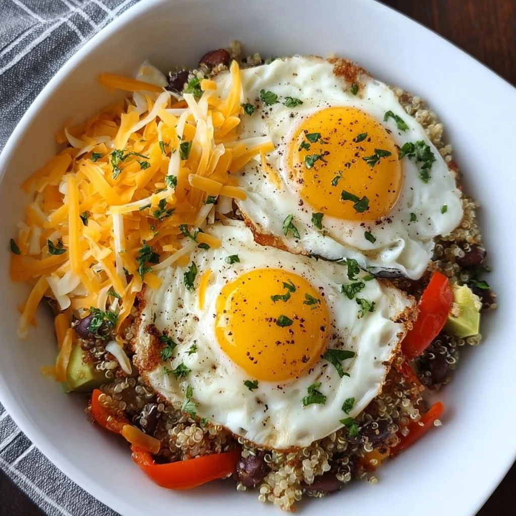Colorful protein breakfast bowls filled with fruits, nuts, and grains.